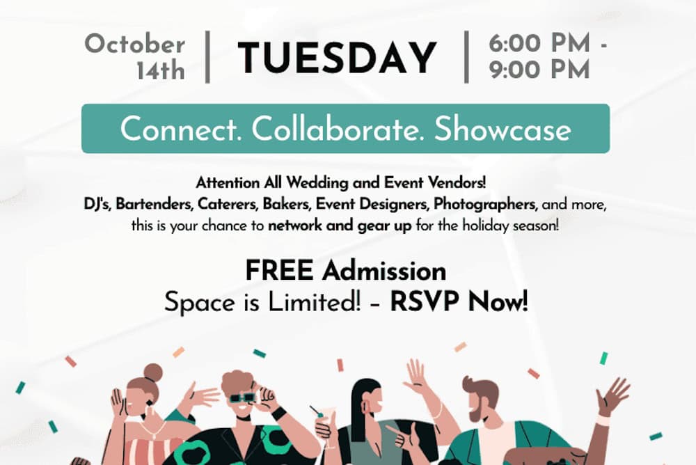 October 14 – Pre-Holiday Mixer Event for Vendors